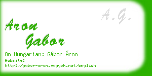 aron gabor business card